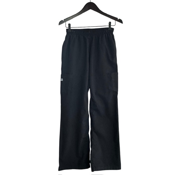 Black Mobb Scrub Pants with 7 Pockets - Picture 1 of 2